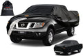 Kayme Truck Cover Custom Fit Nissan Frontier(1998-2020) King/Crew Cab Short Bed. Full Exterior Heavy Duty Outdoor Pickup Truck Car Cover Waterproof All Weather.Car Tarp for Wind Sun Dust Protection.