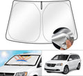 Cartist Windshield Sun Shade Fits for Dodge Caravan Mini Van 2010-2020, (NOT for Dodge Grand Caravan) Foldable Window Sunshade for Caravan Accessories