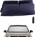 Windshield Sun Shade Umbrella for 2022-2025 Volkswagen VW Taos Accessories: Custom Fit 240T Silver, Double Thickened Foldable Sunshade Window Sun Visor, Ultimate 99% UV Blocking for S/SE/SEL/Trendline