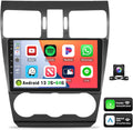 UNITOPSCI 2G+64G for Subaru Forester WRX Impreza 2013-2015 Radio Android 13 Car Stereo Wireelss Apple CarPlay Android Auto 9 Inch Touchscreen WiFi GPS Navi Bluetooth FM/RDS HiFi Audio + Backup Camera