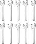 HARFINGTON 10pcs Small Wrench Open End Wrench 13x108x3mm Metric U-Shaped Single Open Ended Spanner Super Thin Small Flat Head Galvanizing Wrench for Automotive Repair Furniture Assembly
