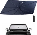 Windshield Sun Shade Umbrella Compatible with 2021-2024 Chevy Suburban Accessories: Custom Fit 210T Silver, Foldable Sunshade Front Window Sun Visor, Blocks UV Rays Keeps Car Cool for LS, LT, RST, Z71
