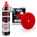 menzerna Deep Scratch and Swirl Remover Kit I Car polishing Set with Menzerna Heavy Cut 400 (16oz) and 6 Inch Polishing Pad I Deep Scratch Remover and high Gloss Kit for All Types of Vehicles