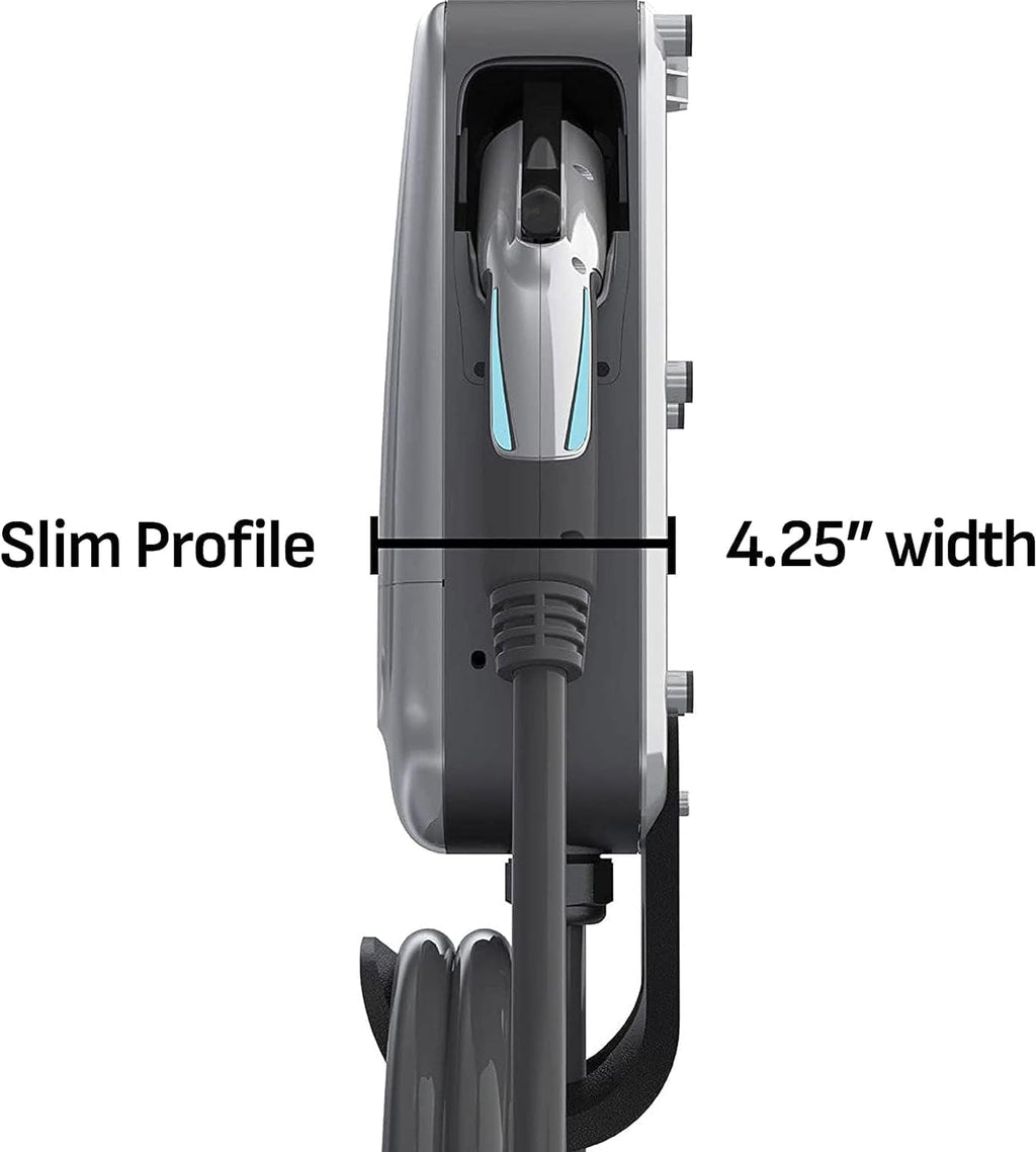 Schumacher Electric 240V / 40A Level 2 EV Wall Charger - NEMA 14-50 Plug - with Universal SAE-J1772 Connector - Wi-Fi & Bluetooth Enabled - Weather-Resistant for Indoor or Outdoor Use - SEV1600P1450