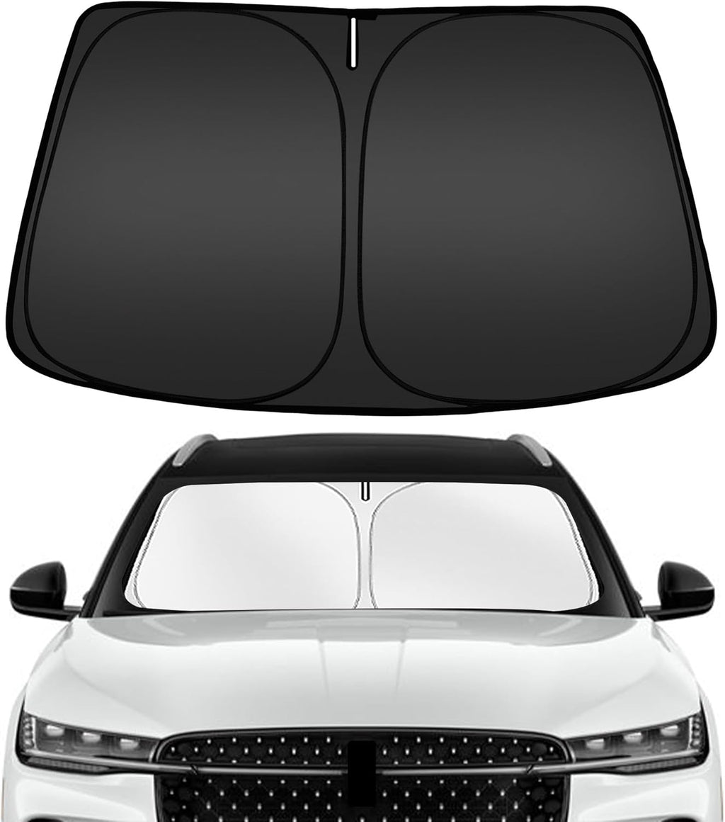 ARISMOTOR Windshield Sun Shade for Lincoln Nautilus 2024-2025, Custom Fit Foldable Front Window Sunshade Sun Visor Protector, Block UV Rays Keep Your Car Cooler