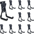 Slatwall Hooks Heavy Duty Slat Wall Accessories Garage Small U Hooks and Hangers for Garage Organizers, Black(10 Pack)