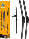 AUTOBOO 24"+20" Windshield Wipers with 12 Inch Rear Wiper Blade Replacement for Toyota 4runner 2010 2011 2012 2013 2014 2015 2016 2017 2018 2019 2022 2023 -Original Factory Quality (Pack of 3)