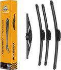 AUTOBOO 16"+14"+14" Windshield Wipers with 10" Rear Wiper Blade Replacement for Toyota FJ Cruiser 2014 2013 2012 2011 2010 2009 2008 2007-Original Factory Quality (Pack of 4)