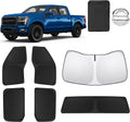 6pcs Car Window Shades for Ford F150 4Door 2021-Present Accessories,Windshield Side Rear Full Sunshade,Sun Visor UV Blocking, Privacy Protection and Blackout for Camping Outdoor