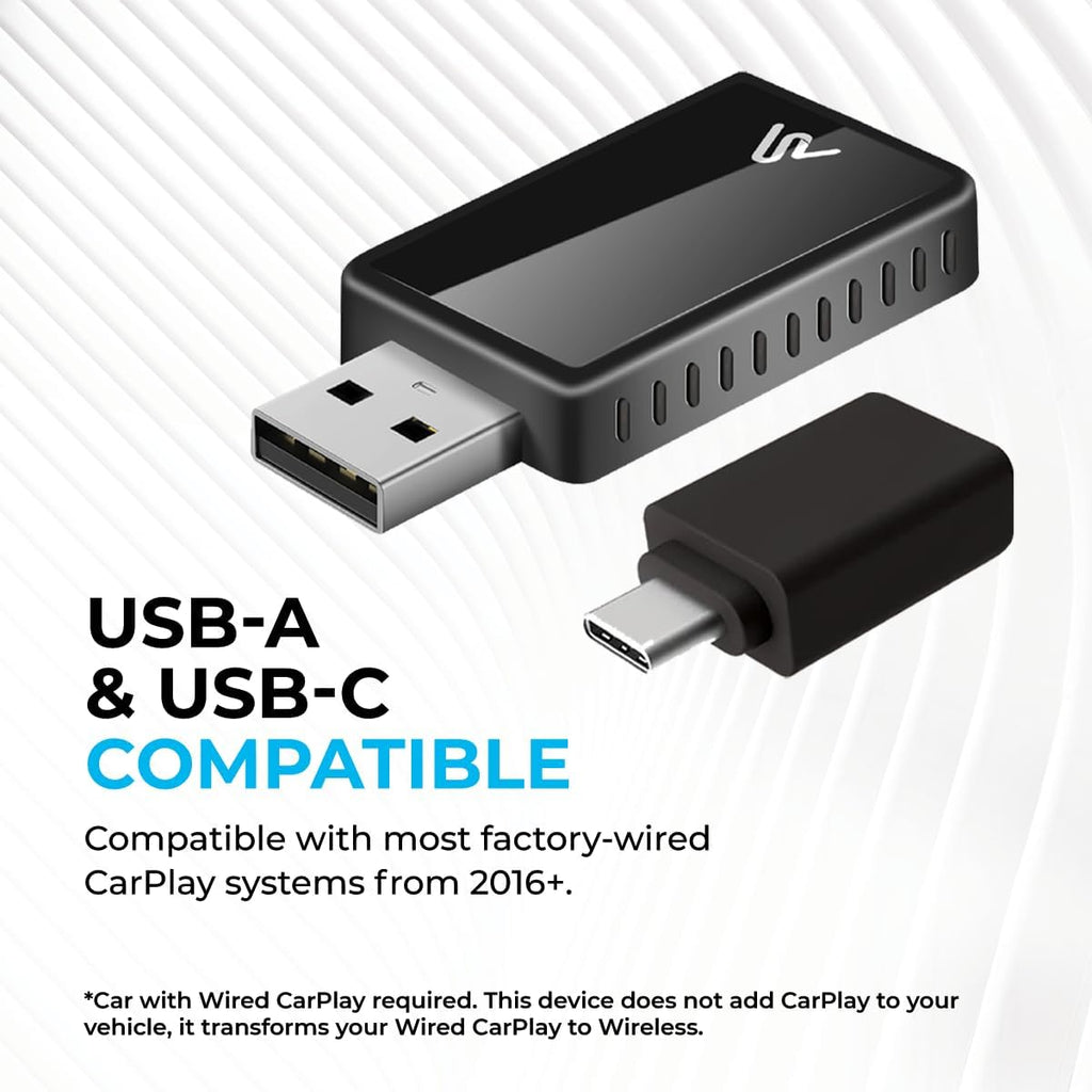 2026 Wireless CarPlay Adapter 8PRO by AUTOSKY – Convert Wired to Wireless, Plug & Play, Fast & Stable Connection, Apple & Android Auto Compatible, Compact Design