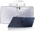 Windshield Sun Shade Umbrella for 2011-2018 Volkswagen VW Jetta Accessories: Custom Fit 210T Silver, Foldable Sunshade Front Window Sun Visor, Blocks UV Rays, Keeps Car Cool for S/SE/SEL/TDI/GLI