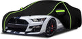 6 Layers Full Car Cover for 1994-2024 Ford Mustang GT/Shelby/Cobra/Bullitt/ECOBOOST,Waterproof All Weather PEVA Adding Cotton Protection with Door Zipper & Storage Bag