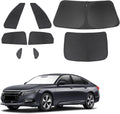 TINGLU Window Shades for Honda Accord 2023 2024 2025 Accessories Car Side Full Windows Windshield Sun Shade Sun UV Rays & Privacy Protection for Camping,Napping,and Relaxing 8PCS