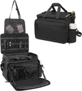 Patrol Bag Law Enforcement, Police Gear Car Front Seat Vehicle Organizer Bags with MOLLE System (Black)