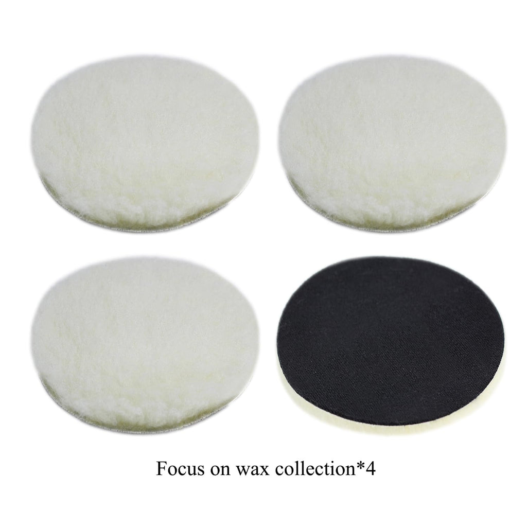 Car Foam Polishing Buffing Kit,Polishing Buffing Pads,Wool Pads,Polishing & Buffing Wheels,for Headlights & Car Body Car Foam Car Wax & Buffer Kits (6)