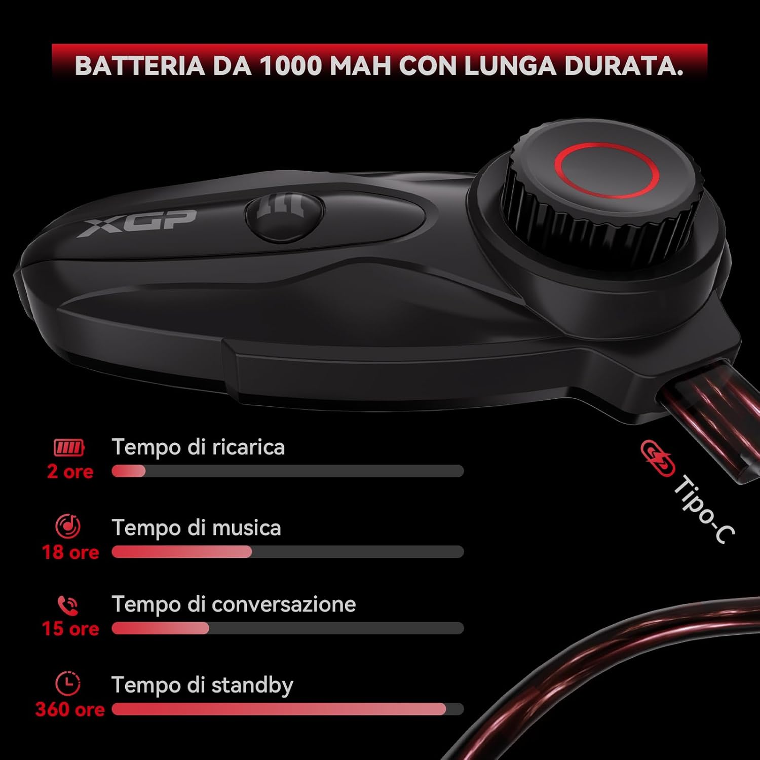 X10 10 Riders Group Mesh Motorcycle Intercom, 3000m Motorcycle Bluetooth Headset V5.3 with Audio Multitasking/Music Sharing, Helmet Communication Systems for ATV/Snowmobile/Ski,1 Pack