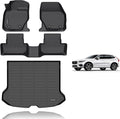 KELCSEECS® Floor Mats & Cargo Liner Custom for 2010-2017 Volvo XC60 All Weather Protection TPE Floor Liners Front& Rear Row Full Set Volvo XC60 Accessories Black