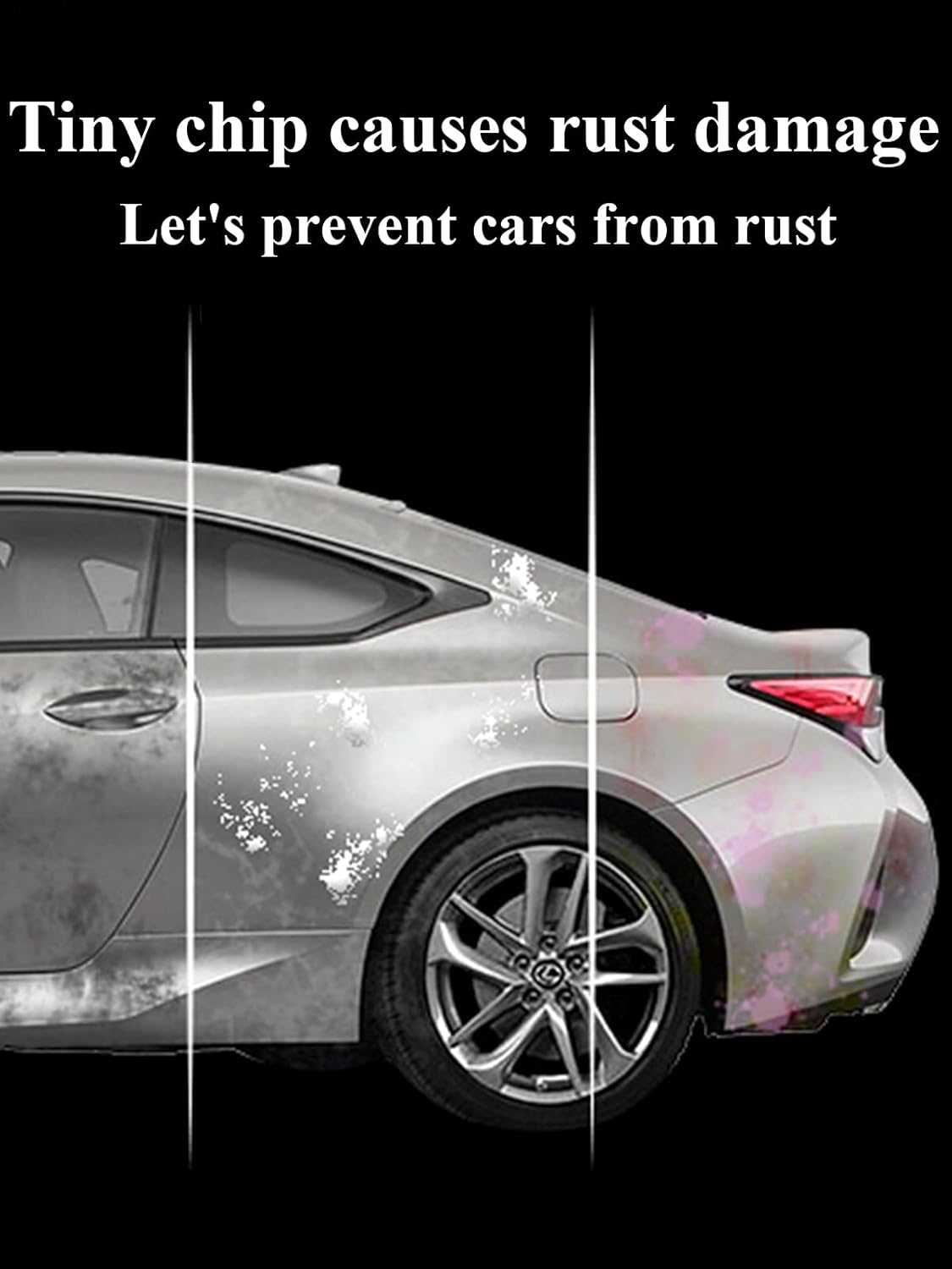 SYOAUTO Super White Touch Up Paint Fit for Toyota 040 Cars - 2 in 1 Scratch Repair Automotive Paint Remover