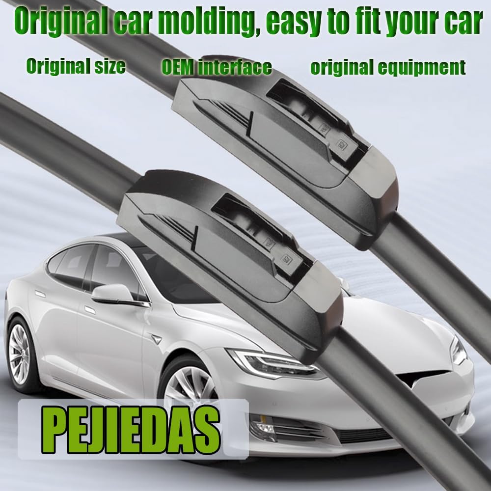 3 Wipers, Front Wiper + Rear Wiper Blades for Dodge Grand Caravan 2008-2020/Chrysler Town & Country 2008-2016 (26 inch + 20 inch + 16 inch Wiper Blades) OE Original Style