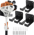 Weedeater Hanger, 3 Pack Weed Eater Hanger for Garage Wall-mounted Organizer Trimmer Rack Storage for Grass Trimmer, Hedge Trimmer, Garage Wall, Garden Tools, Black