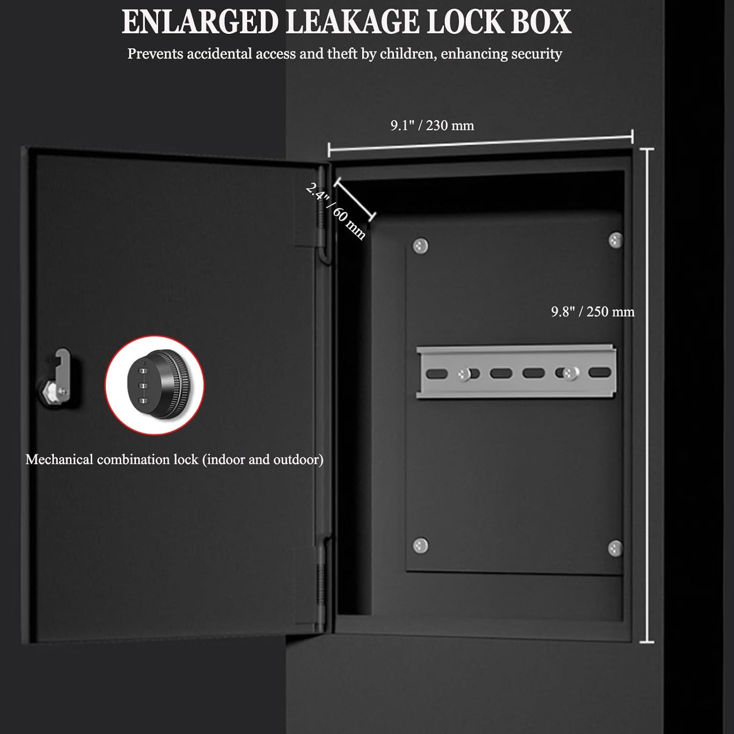EV Charger Connector Pedestal Electric Vehicle Charging Stations, Stainless Steel, Combination Lock, Charging Pillar Charging Lever Charging Column for Charging Station Garage