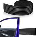 Garage Wall Protector 3.15in x 10ft Self-Adhesive Rubber Bumper Protectors Strip for Car SUV Doors Waterproof Anti-Scratch Wall Bumper Guard for Garage Car(Black)
