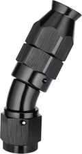 EVIL ENERGY 4AN 30 Degree PTFE One Piece Full Flow End Hose Fitting Aluminum Black