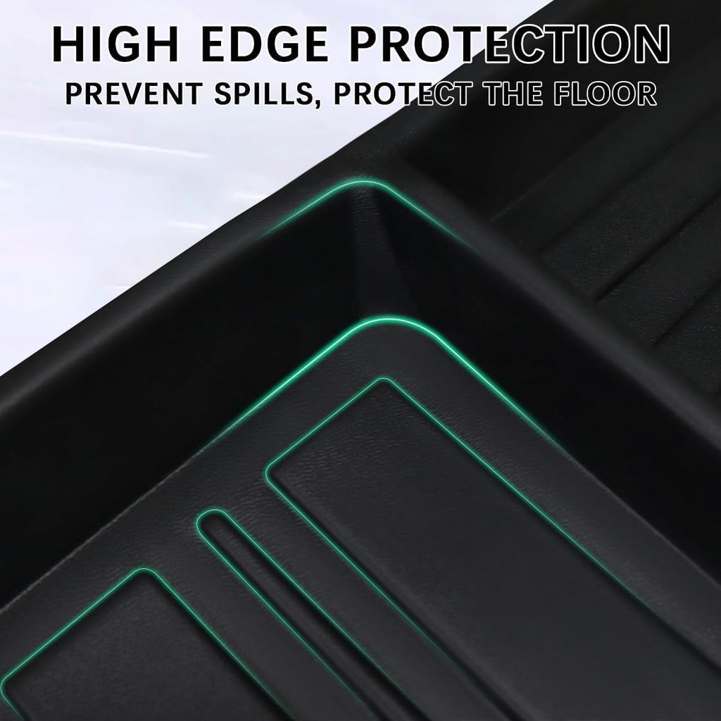 Fit 2022-2024 Kia EV6 Cargo Liners - Trunk Mat with Backrest Mats, All-Weather Guard Rubber Accessories