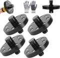 O-Ring Chassis Cleaner Flusher Kit,360° Spinning Nozzle, Undercarriage Cleaner with Quick Coupling, Efficient Wheel Arches/Undercarriage Cleaner Powerful Cleaning in Hidden Areas for All Car (4pc)