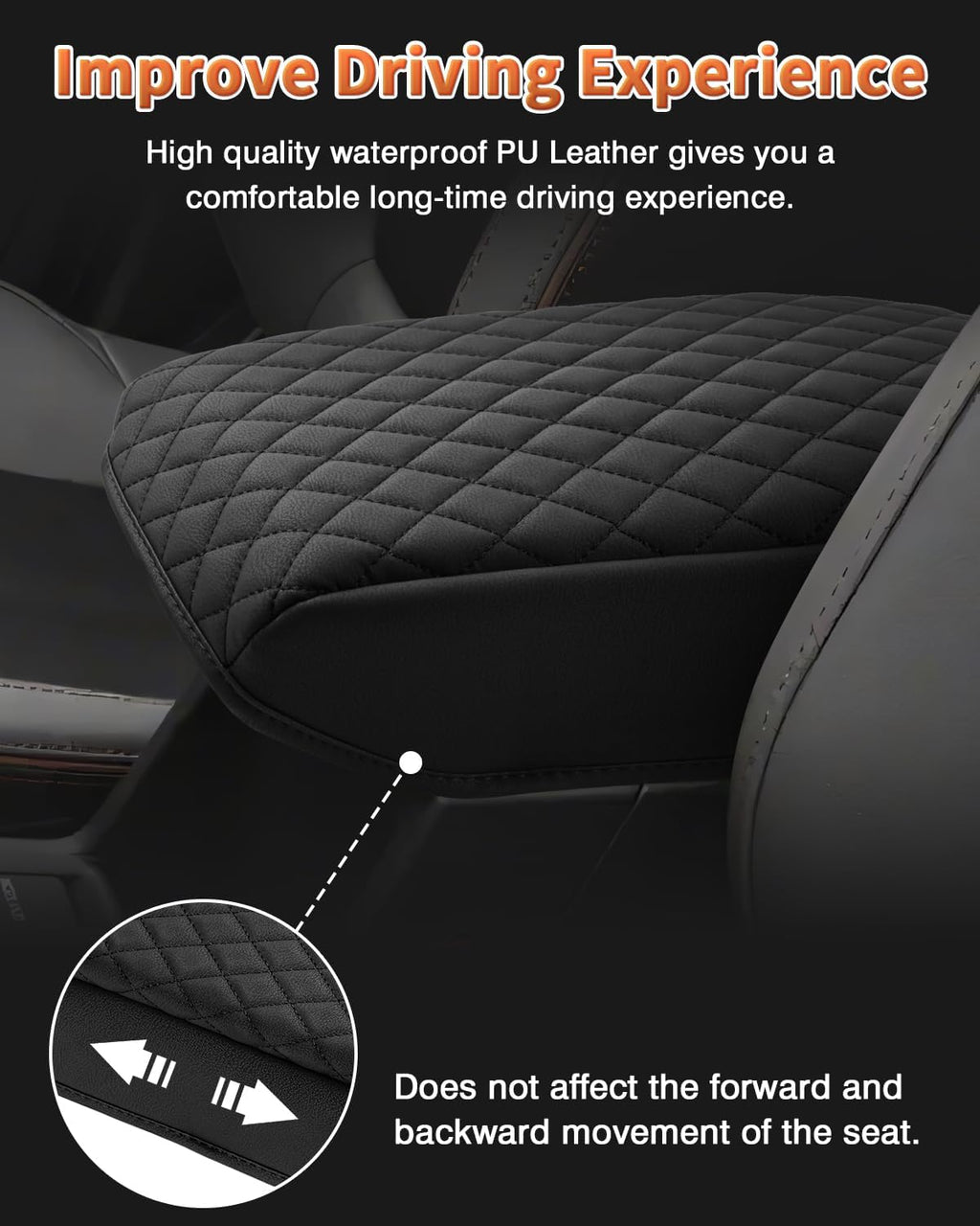 Shademax Custom for 2026 2025 Subaru Forester Center Console Cover Armrest Cover for Subaru Forester Accessories 2025 Arm Rest Cushion Pad Leather Middle Console Cover Armrest Seat Box Protector