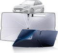 Windshield Sun Shade Umbrella for 2020-2025 Ford Escape Accessories: Custom Fit 240T Silver, Double Thickened, Foldable Sunshade Window Sun Visor, Ultimate 99% UV Blocking for S, SE, SEL, Titanium