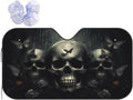 Skull Car Sun Shade Windshield Sunshade Foldable Front Window Shield Cover for Truck SUV