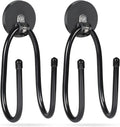 Strong Magnetic Hooks,Heavy Duty Storage Straps Tool Organizer for Extension Cords, Hoses, Cables, Ropes, Drills,Wall Mount for RV and Garage (2 PCS 50 Pounds) (Storage Hook)