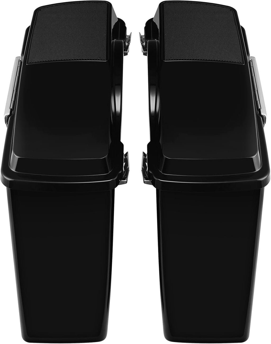 XFMT Glossy Black Hard Saddlebags W/ 6x9 Speaker Lids For Harley Touring Road King Street Glide Road Glide Electra Glide Ultra Classic 1994-2013