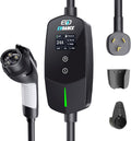 Level 2 EV Charger 24Amp 240V - NEMA 14-30P Charging Station, 25FT Cable for Home/Garage, J1772 Electric Vehicles & Adjustable Current (10-24A) (for J1772(Non-Tesla Evs), NEMA 10-30 Plug)