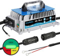 KAISAL 48V Charger 1250W 18A Golf Cart Battery Charger for 48 Volt Club Car/EZGO/Yamaha Onboard Lead-acid Golf Cart Charger with M8 Terminal for all 48V Vehicles, Forklift, Floor Scrubber, Motor, Boat