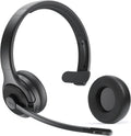EKSA H3 Trucker Bluetooth Headset V5.4, Wireless Headphones with Mic Noise Cancelling, Mute Button & Replacement Ear Cushion, 65Hrs Driver Bluetooth Headset for Cellphone Office Work
