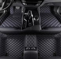 Add Personal Touch to Your Vehicle with IMEISH Customizable Logo Text Car Mats for 99% of vehiclesPads Protection Non-Slip Leather Floor Liners (Black)