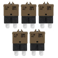 GLOSO Circuit Breaker E39 (T3) Manual Reset Fuse for Car Truck RV Automotive Marine Boat Trolling motor & Custom Wiring Audio battery protection/Low Profile ATC/ATO (7.5A - 5 Pack)