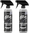 Ethos Graphene Shine - Trim & Tire Shine Spray, High Sheen, Non Greasy, Sling Free Finish! Conditions and Protects Rubber with UV Protection (16 Oz - 2Pack)