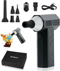 Portable Car Vacuum Cleaner “CrossClean 2-in-1 Vacuum & Air Blower | 120W High-Power | 8 Attachments | 12V Rated Voltage | Cordless, Lightweight & Rechargeable via Type-C Cable