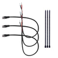16.5" Radar Detector Hardwire Power Cord Mirror Wire Plug Tap Set (3-Piece Set) - Compatible with Uniden Valentine One Escort & Beltronics Radar Detectors,Inline Fuse Mount (RJ11)