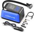 Tire Inflator Portable Air Compressor, 2X Faster Inflation, 150PSI Air Pump for Car Tires with Digital Pressure Gauge/LED Light for Car, Motorcycle, Bicycle, Balls and More