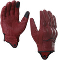 Harssidanzar Women's Motorcycle Gloves,Leather Motorcycle Gloves, Motorbike Gloves, Road Racing, Cycling, Climbing, Powersports Gloves Touchscreen GL016