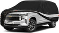10 Layers SUV Car Cover Custom Fit for Chevy Tahoe (2007-2024) Waterproof All Weather for Automobiles, Outdoor Full Cover Sun UV Rain Protection with Cotton.Black