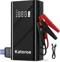 Jump Starter with Air Compressor, 4000A Portable Car Battery Jump Starter (9.0L Gas/7.0L Diesel), 150PSI Tire Inflator 12V Battery Jumper Starter Portable with Jumper Cables, LED Light (Q7-4000A)