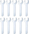 HARFINGTON 10pcs Small Wrench 16x95x2mm Metric U-Shaped Single Open Ended Spanner Super Thin Flat Head Galvanizing Wrench for Automotive Repair Furniture Assembly