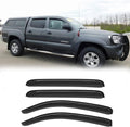 94056 Side Window Wind Deflector,4pc Outside Mount Style Shade Sun Rain Guards Set,Nice Window Visor fit for 2005-2015 Toyota Tacoma Double/Crew Cab with 4 Full Size Doors