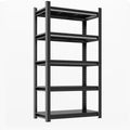 63"H Garage Shelving Heavy Duty Rack, 3000 LBS Extra Large Capacity 5 Tier Adjustable Storage Shelves, Metal Industrial Shelf Units for Garage, Basement and Warehouse, 63"H×19.7"W×13.8"D, Black