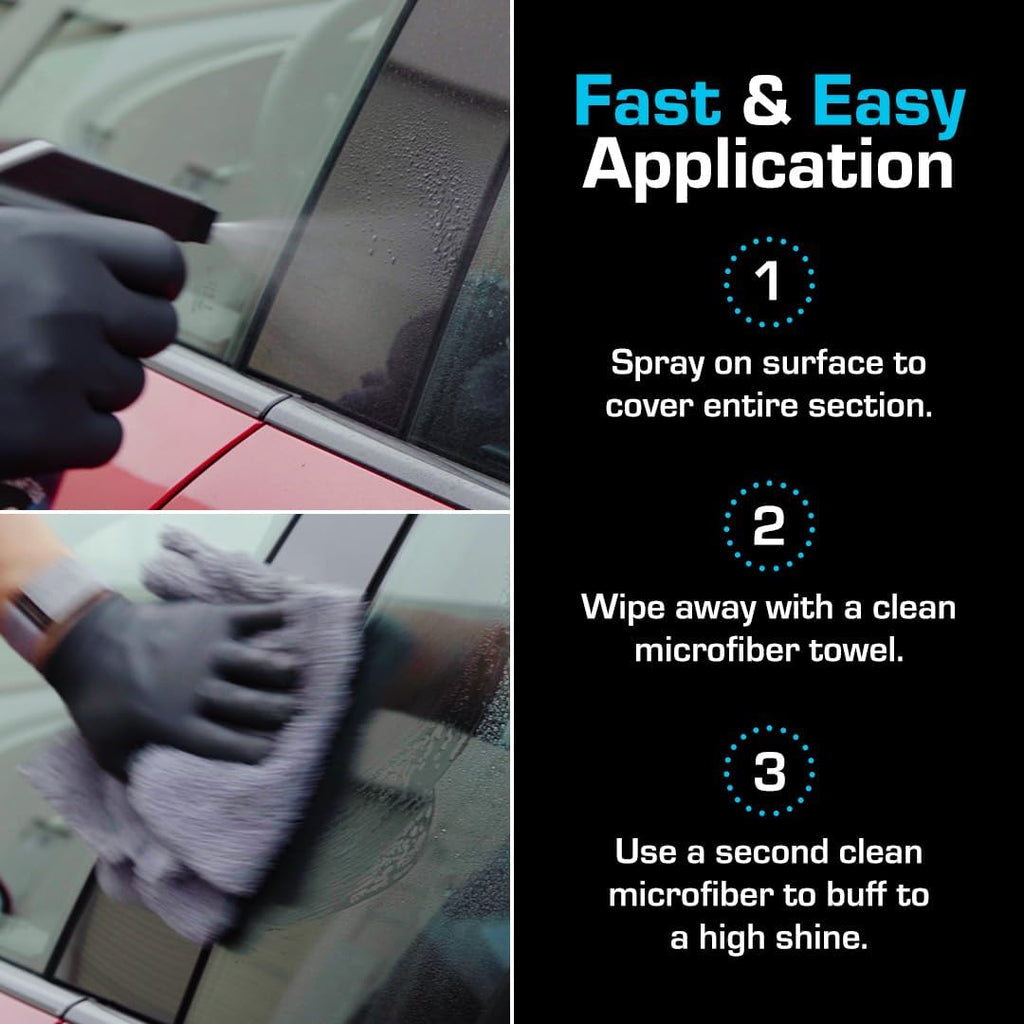 Ethos Defy - 3 in 1 Ceramic Coating - Waterless Car Wash Spray & Wax - Car Wax Rnseless Wash - Hydrophobic Top Coat - Polish & Polymer Paint Sealant Protection - with Insta-Bond Technology - 16OZ